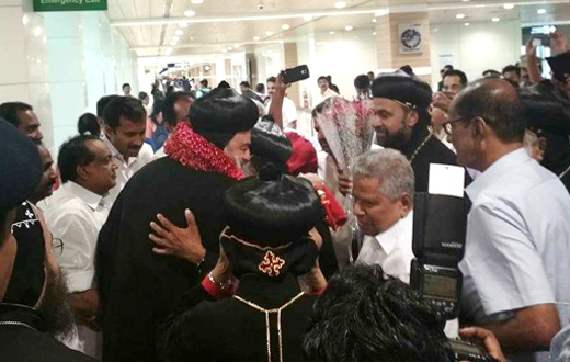 Patriarch of Syrian church arrivesin Kerala